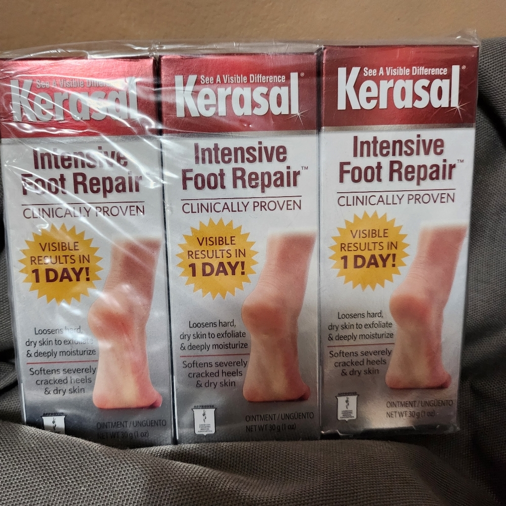 Kerasal Intensive Foot Repair Lot of 3